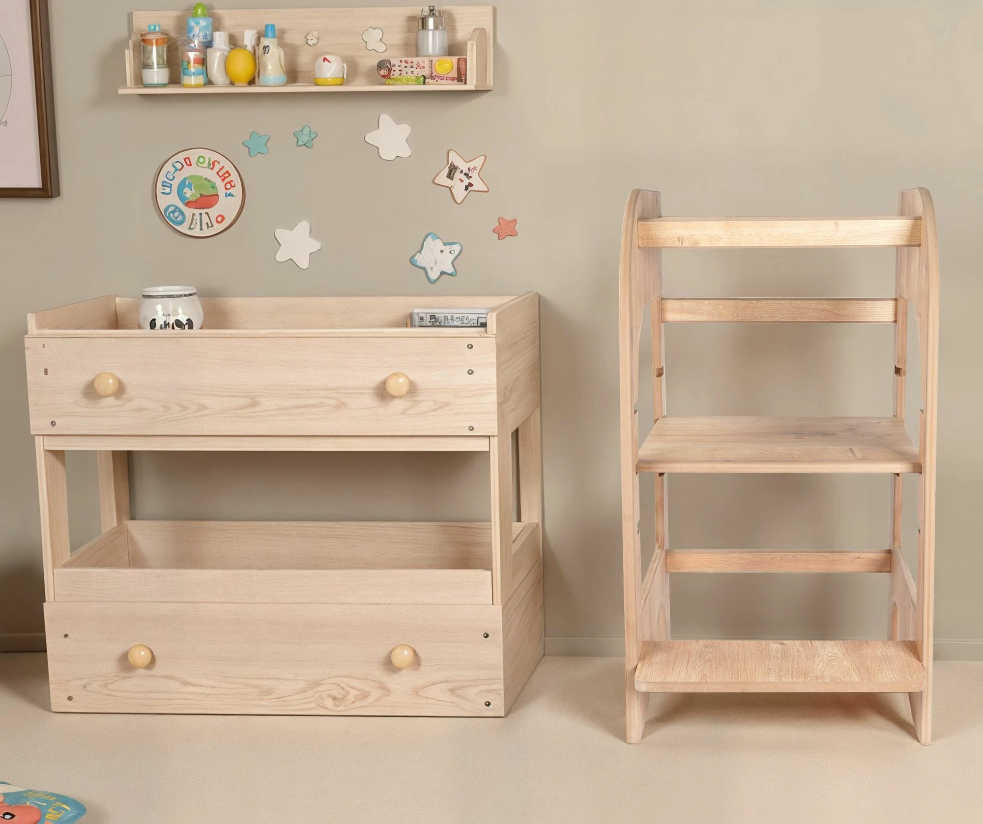 Izobraževalni stolp, Skye Decor, barva hrast, BLTYZ-AKTV036