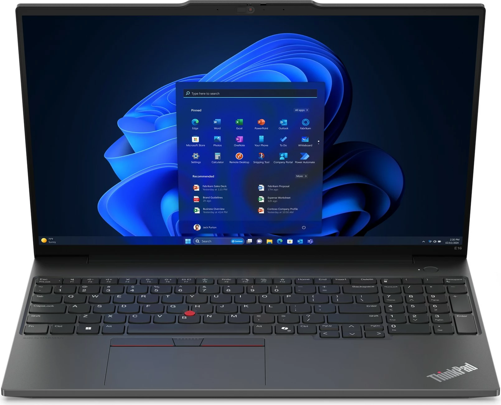 Prenosnik Lenovo ThinkPad E16, AMD Ryzen 5, 32 GB RAM, 1 TB SSD, 16" , črn