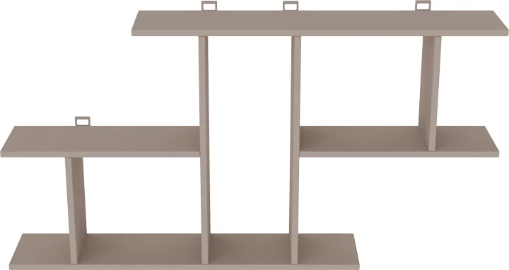 Stenski regal, moka, 116x18,5x60 cm Vertoura