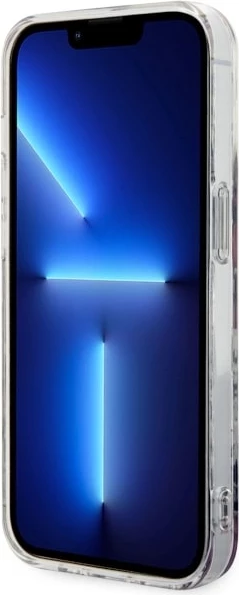 Zaščitni ovitek z cvetličnim vzorcem za iPhone 14 Pro 6,1", Guess GUHMP14LHCFWSP, roza
