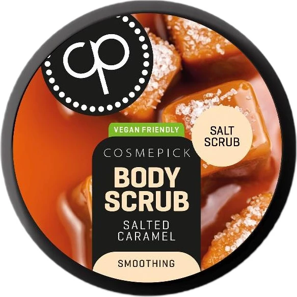 Telo piling s soljo in slanim karamelom Cosmepick, 250 g