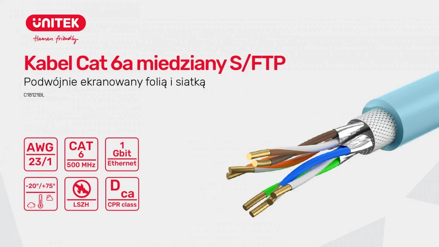 Omrežni kabel 6a (305 m), Unitek