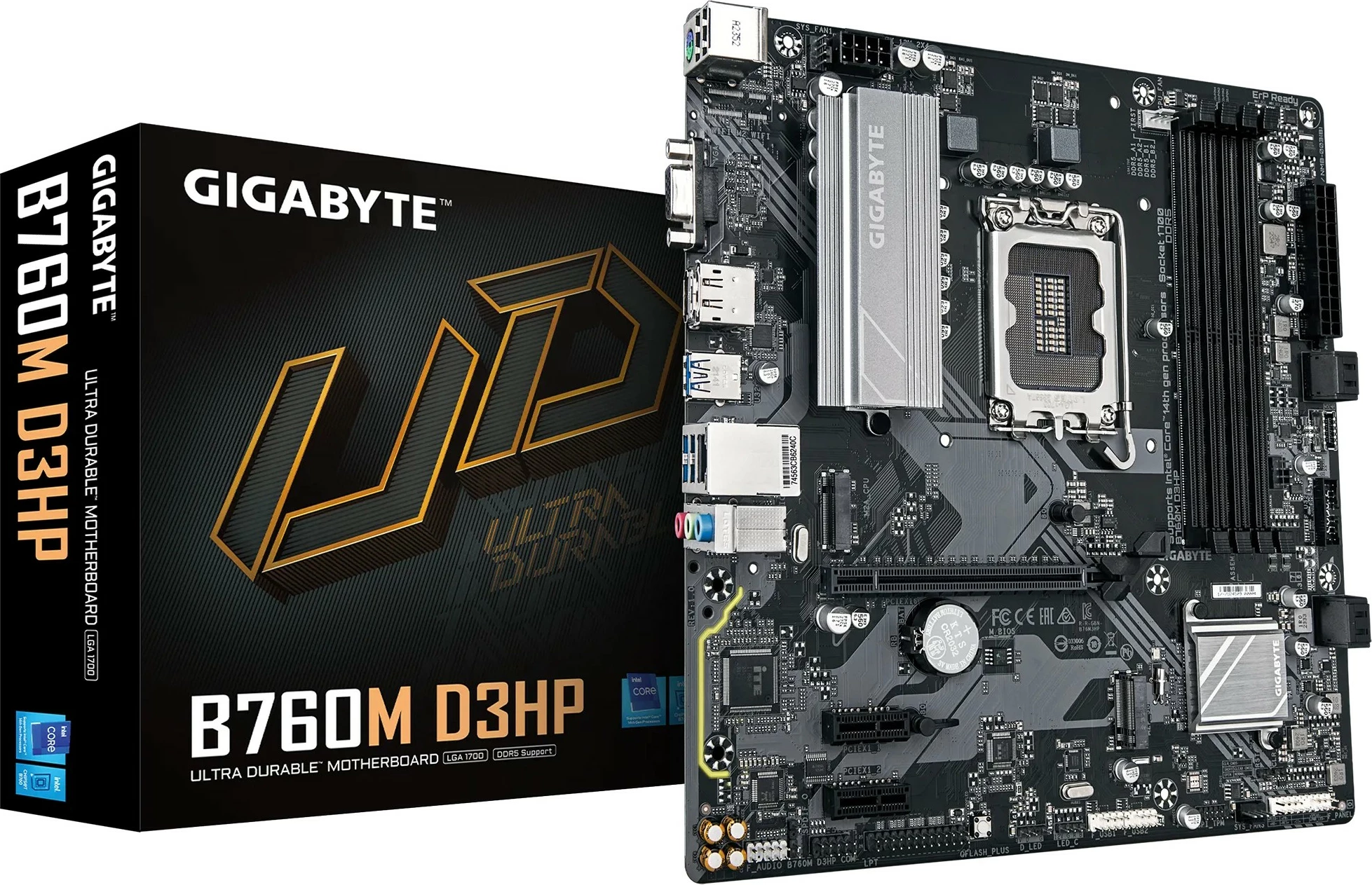 Matična plošča Gigabyte GA-B760M D3HP, Socket 1700, micro ATX
