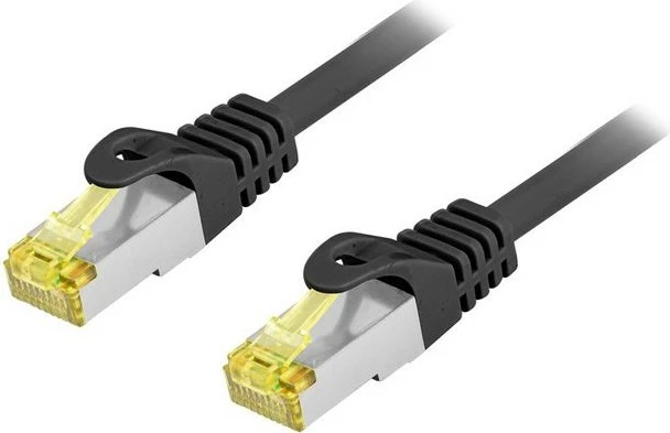 Omrežni kabel Cat6A S/FTP 25 m, RJ45, črn Equip