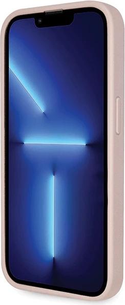 Crossbody ovitek z 4G metalnim logotipom Guess za iPhone 15 Pro 6,1", rožnat