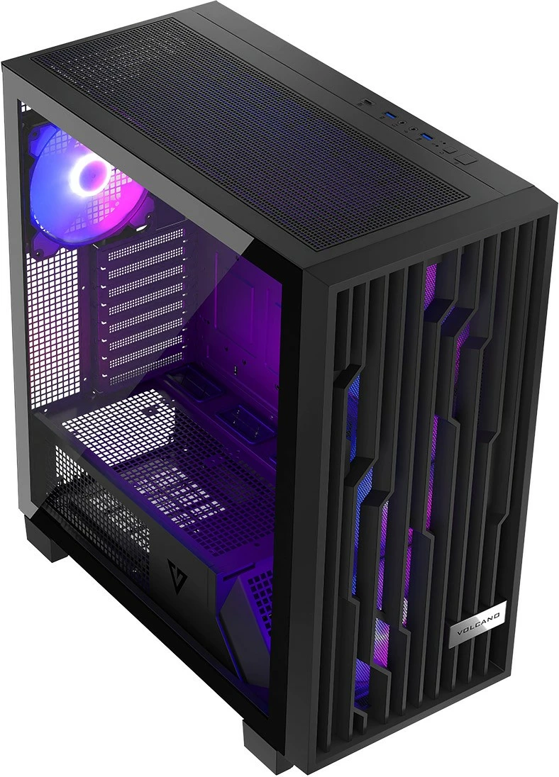 Računalniško ohišje MODECOM Volcano Perun Apex ARGB Midi, črno