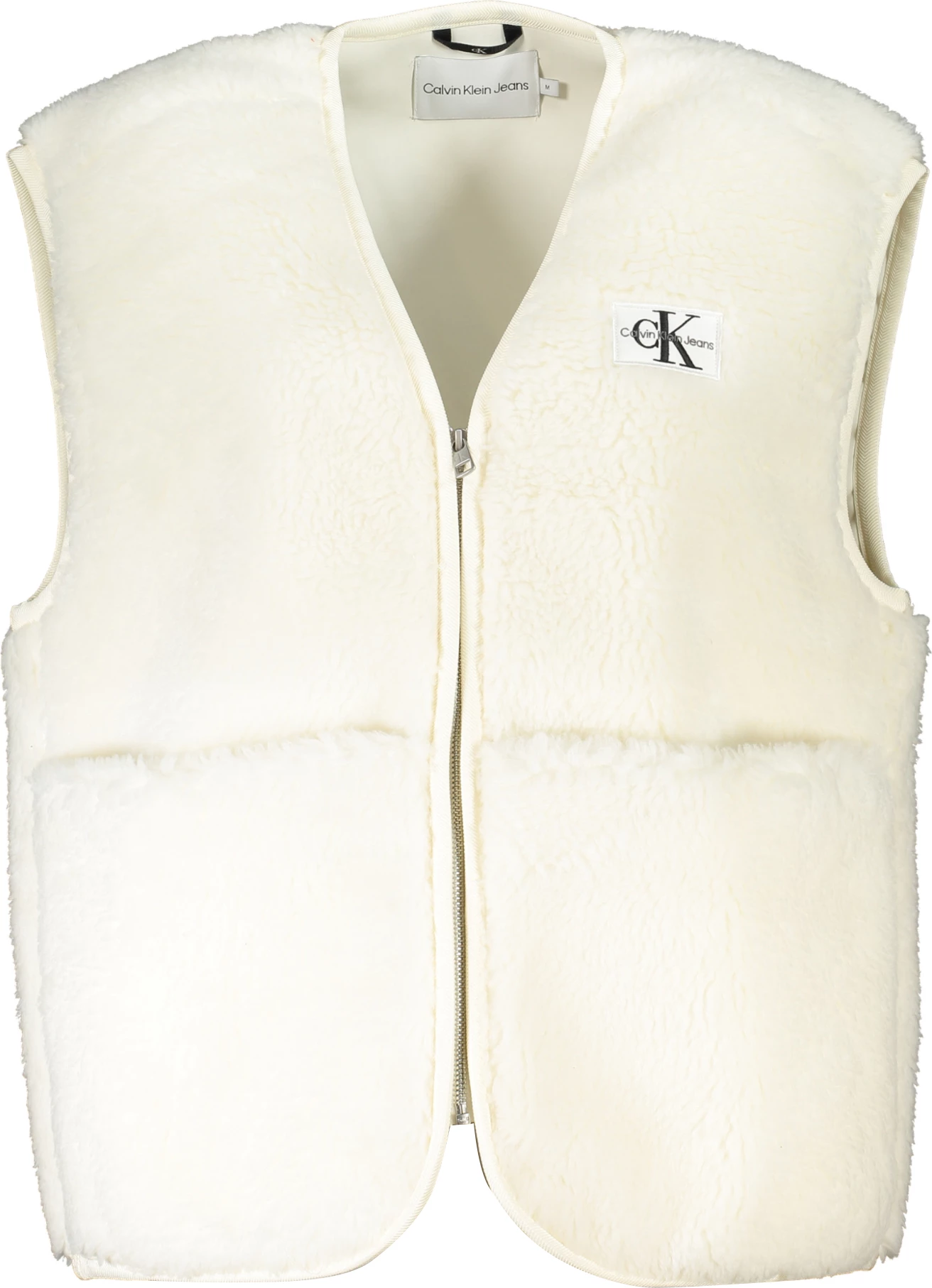 Majica brez rokavov Calvin Klein, za ženske, bela