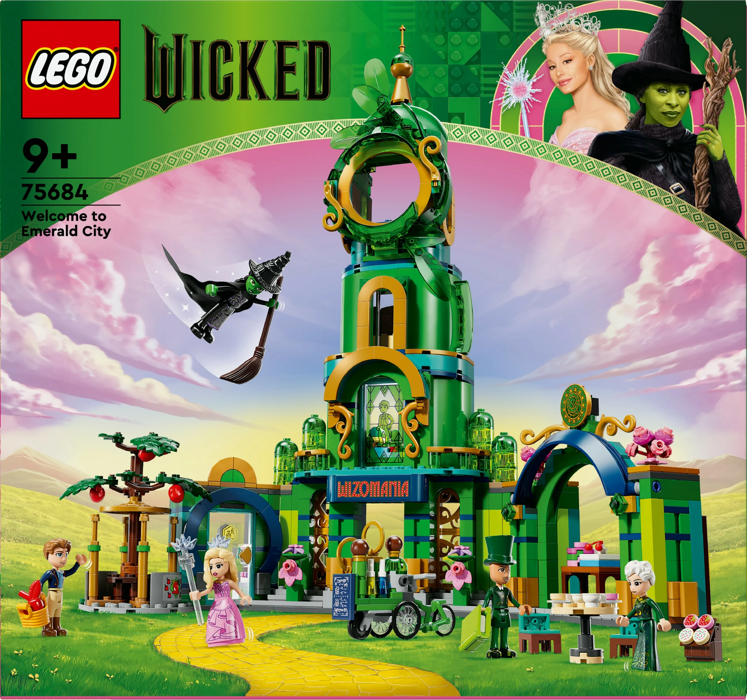Set za gradnjo iz več barv Wicked Willkommen in Emerald City LEGO 75684