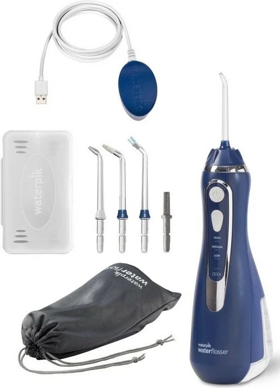 Irigator za zobe brezžični Waterpik WP-583, 207 ml, modre barve