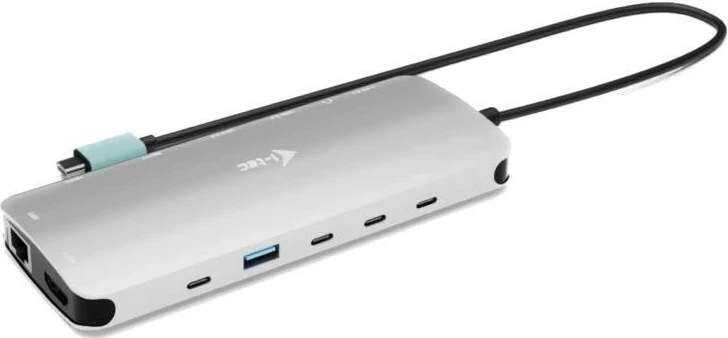Docking postaja USB-C Metal Nano, 3x zaslon, 2x HDMI, 1x USB-C, siva - i-tec