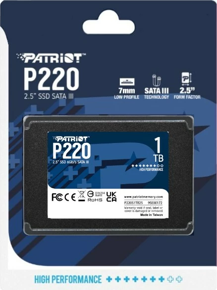 SSD Patriot Memory, 2,5" 1000 GB