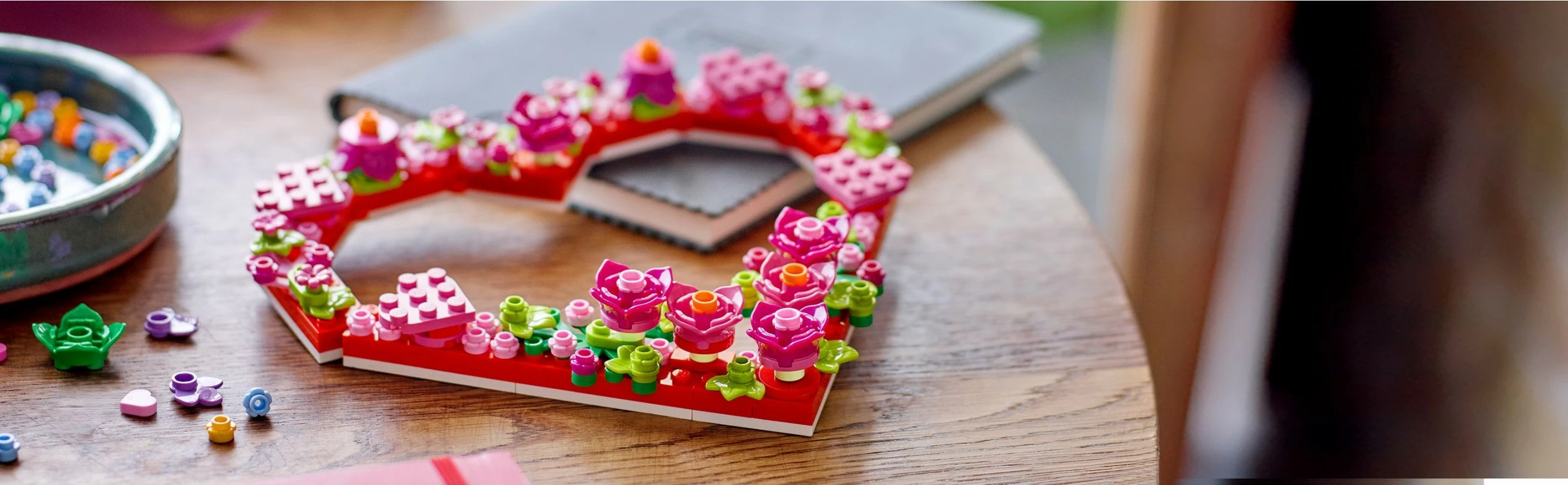Ornament v obliki srca, set za sestavljanje LEGO, 254 kosov, večbarven