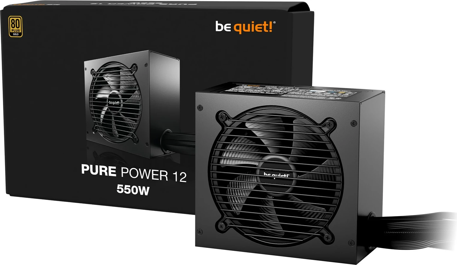 Napajalnik BE QUIET! PURE POWER 12, 550W, ATX, črn