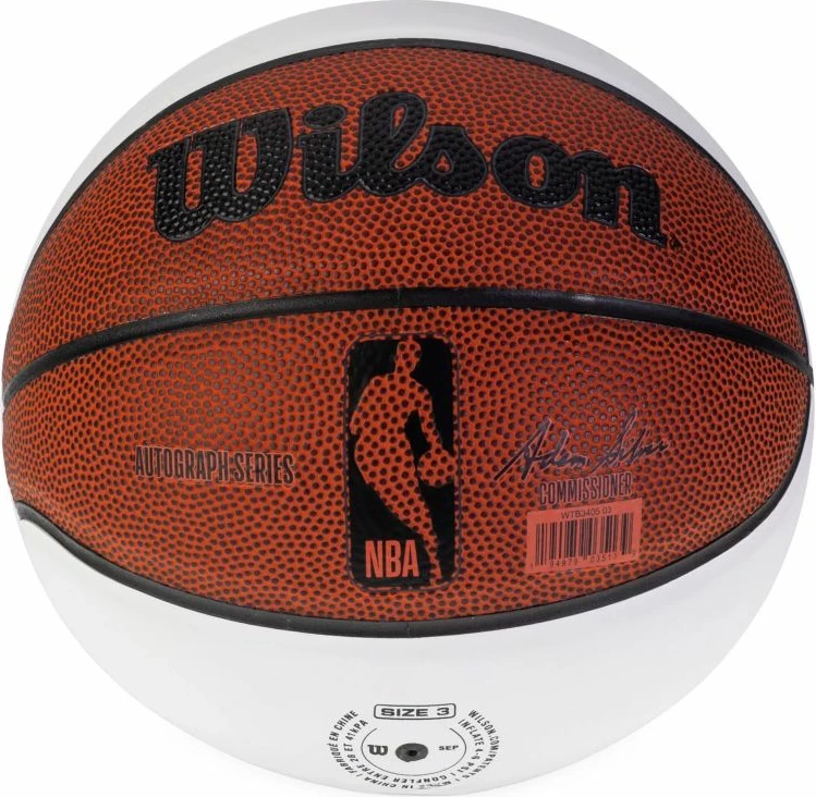 Mini košarkarska žoga za avtograme Wilson Autograph WTB3405XB, za vse