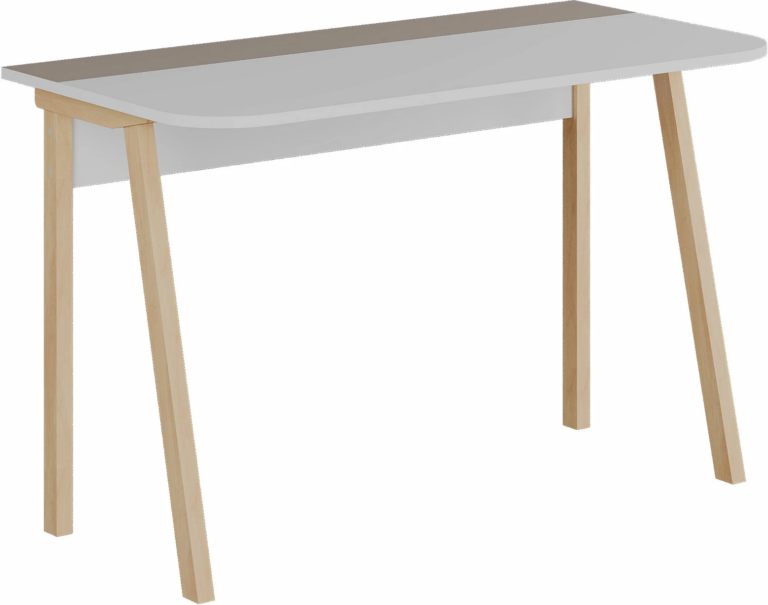 Pisalna miza Skye Decor Luton, bela in svetla moka