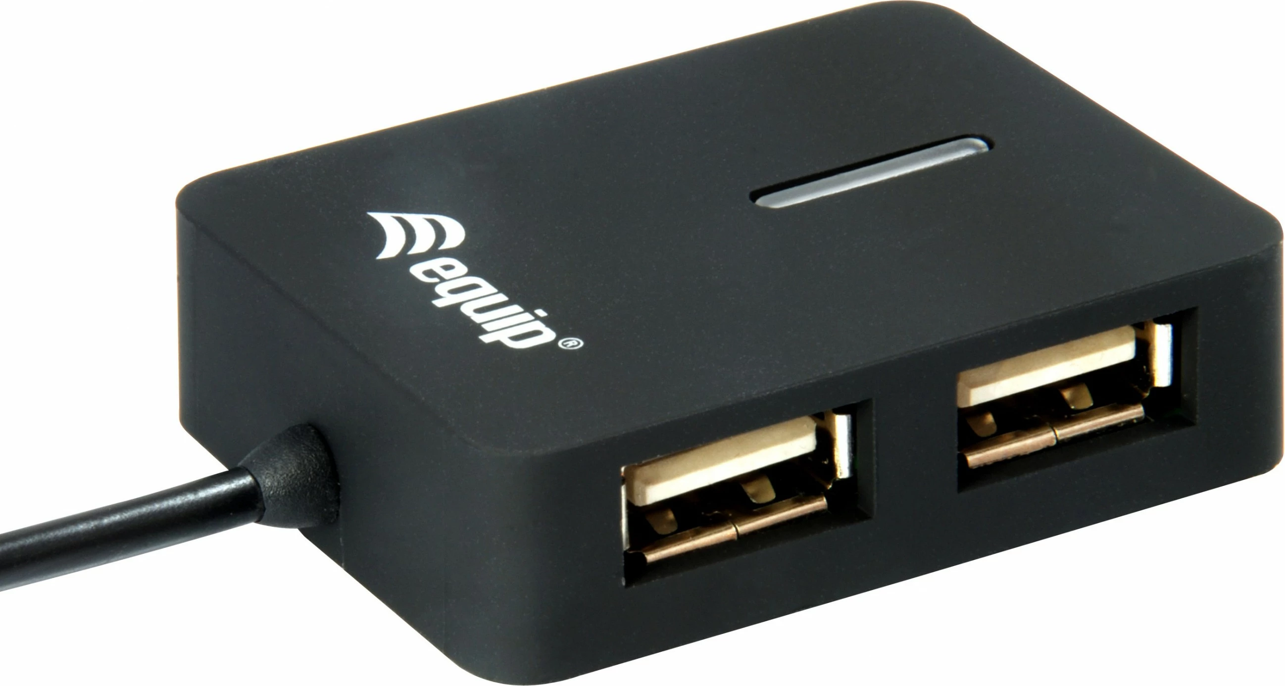 USB hub s 4 vrati Equip 128952, USB 2.0, 480 Mbit/s, črn