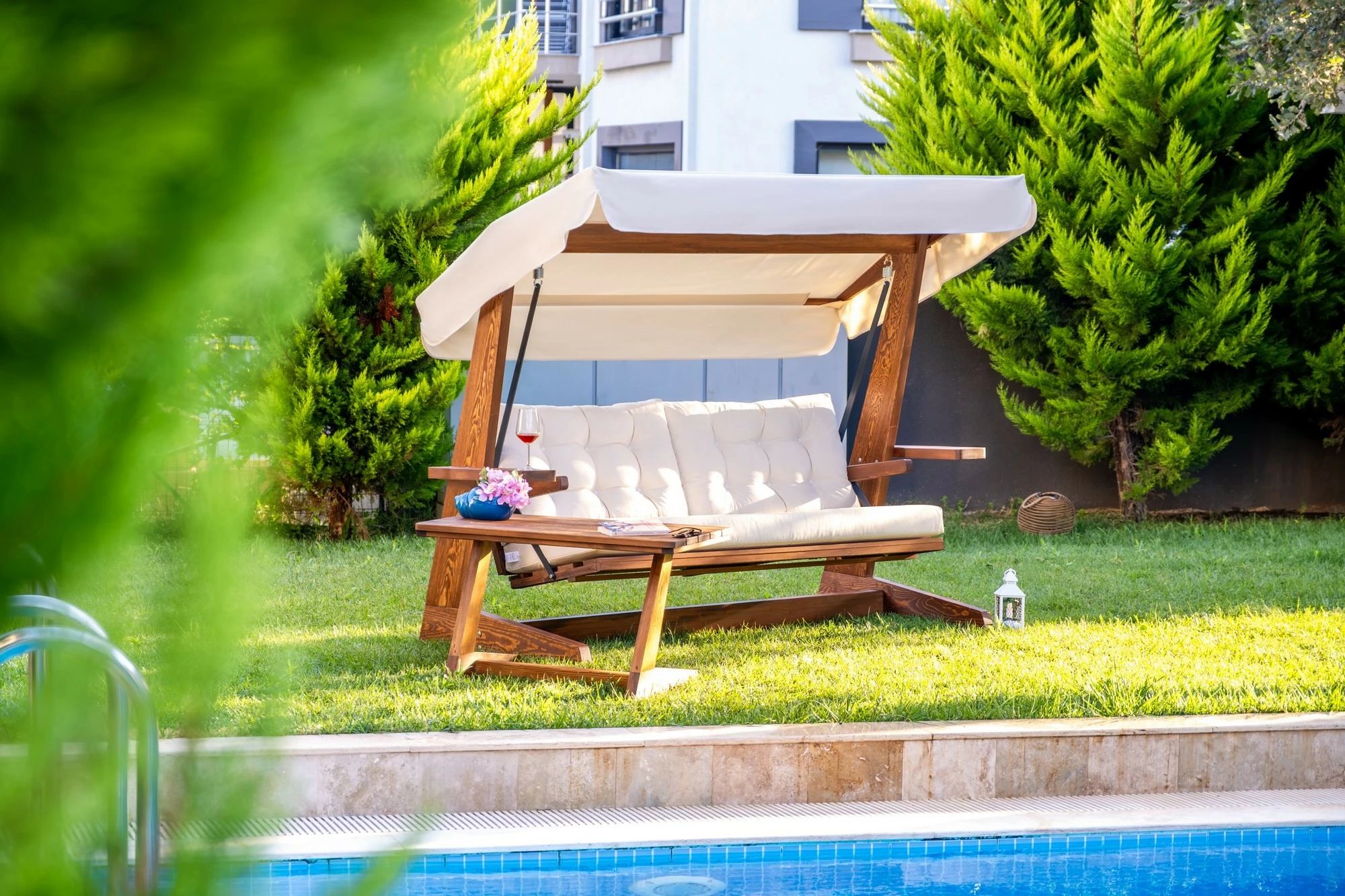 Trojni vrtni gugalnik, bež, Skye Decor Viva 2400