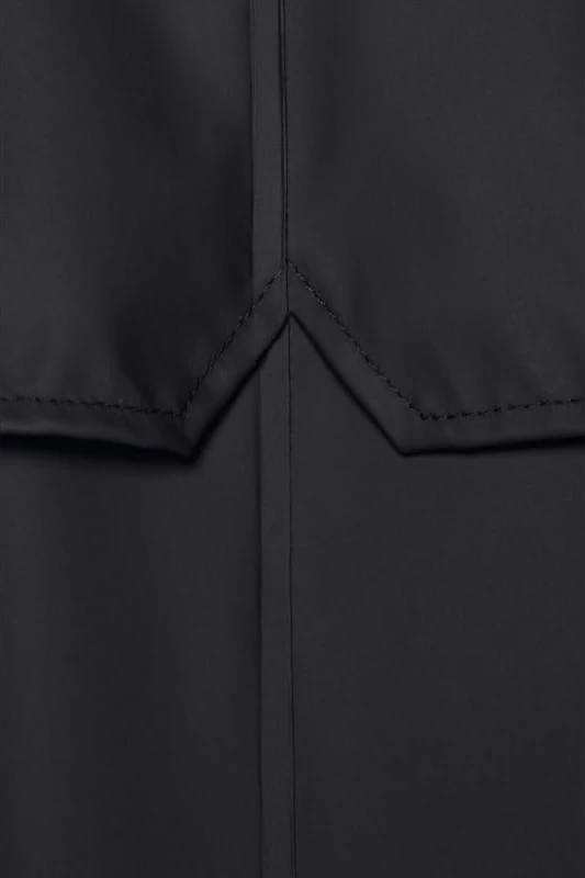 Dolga jakna Rains za moške in ženske, črna