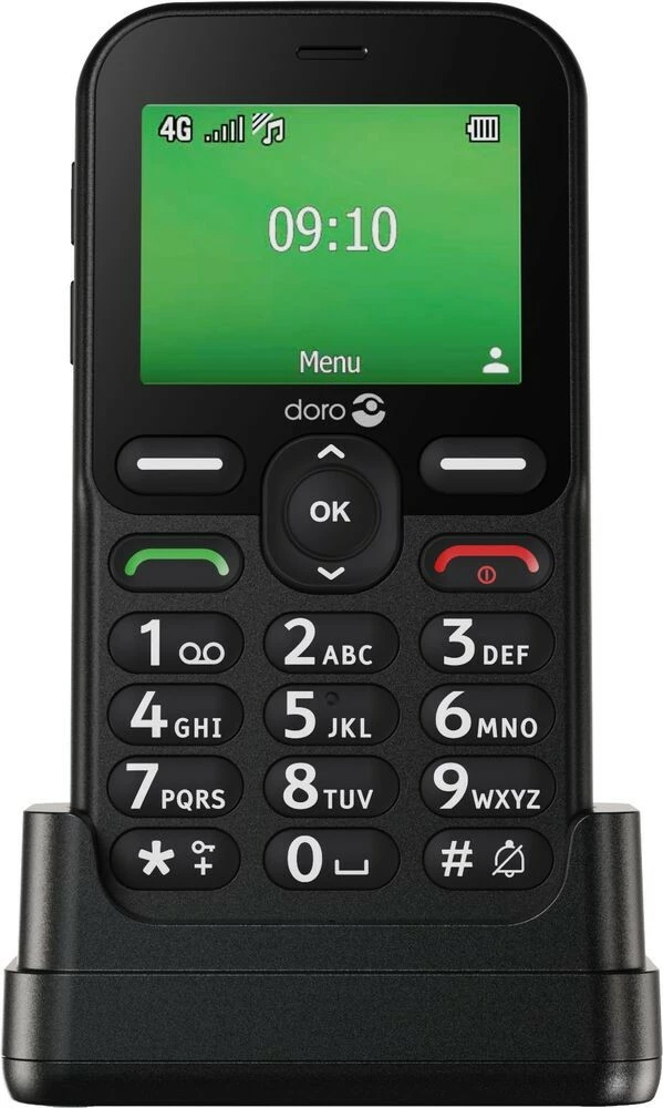 Pametni telefon Doro Leva E10 LTE, črn