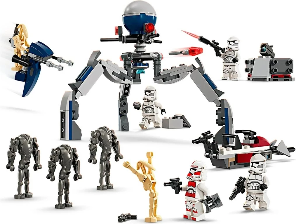 Set za gradnjo Lego Star Wars 75372 Clone Trooper & Battle Droid Battle Pack