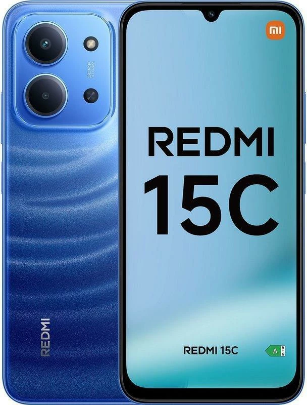Pametni telefon 6,9" Moonlight Blue, Xiaomi Redmi 15C, 4GB 128GB