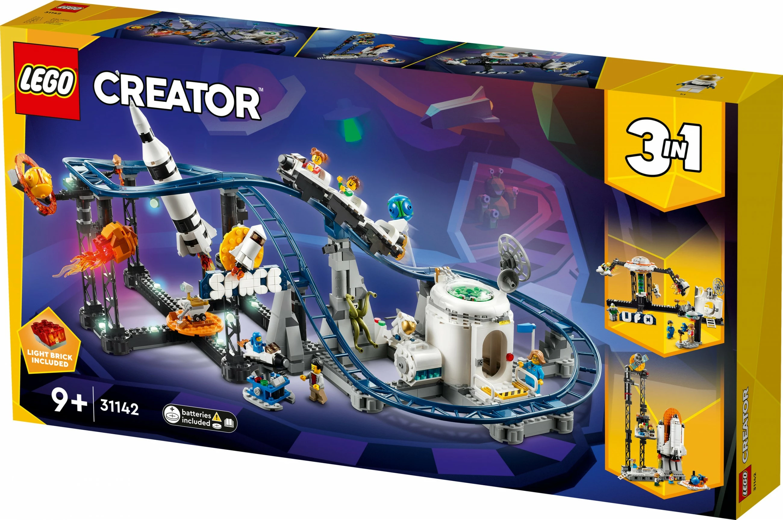 Vesoljski tobogan LEGO Creator 3in1, 9+, 874 delov, plastika