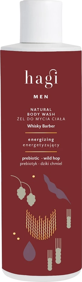 Gel za umivanje telesa za moške Hagi Whisky Barber, 300 ml