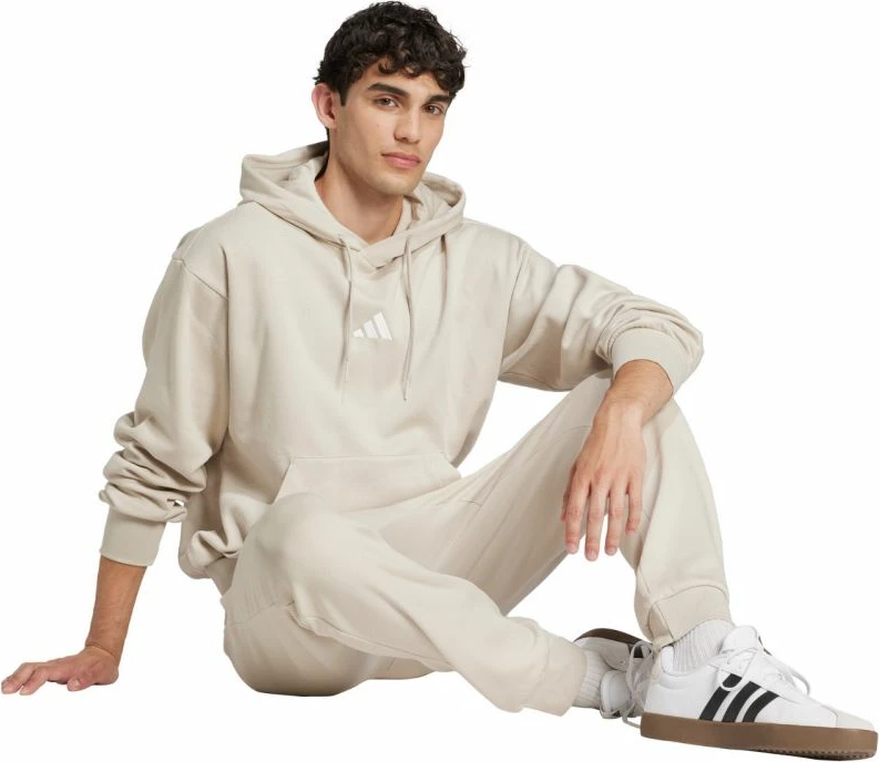 Duks adidas Essentials Feelcozy Fleece, bež - moški