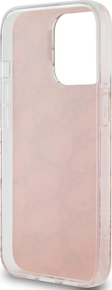 Zaščitni ovitek Hello Kitty IML Gradient Electrop Crowded Kitty Head za iPhone 13 Pro Max, rožnat