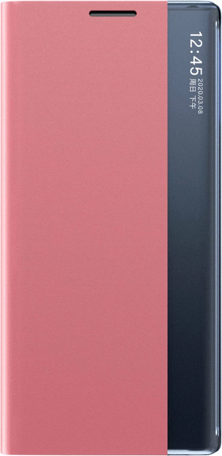 Ovitek z nosilcem Hurtel za Samsung Galaxy A03s, rožnate barve