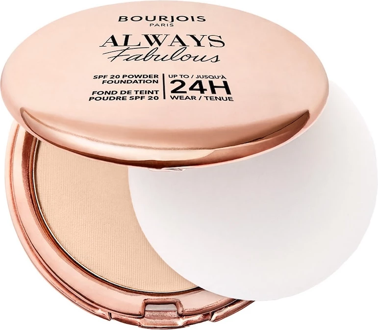Matirajoči kompaktni puder Always Fabulous Bourjois 125 Ivory 7 g