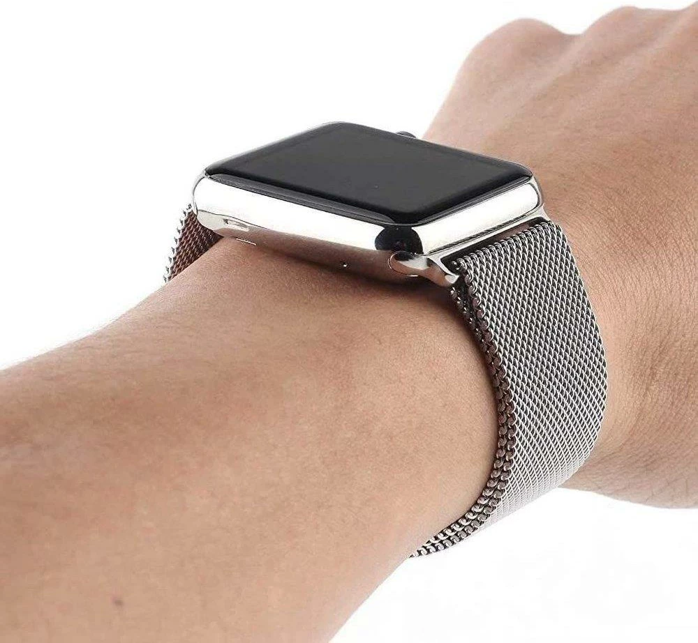 Magnetni pašček iz nerjavečega jekla Hurtel za Apple Watch 7 41mm / 9 45mm / 8 45mm / 7 45mm, mint