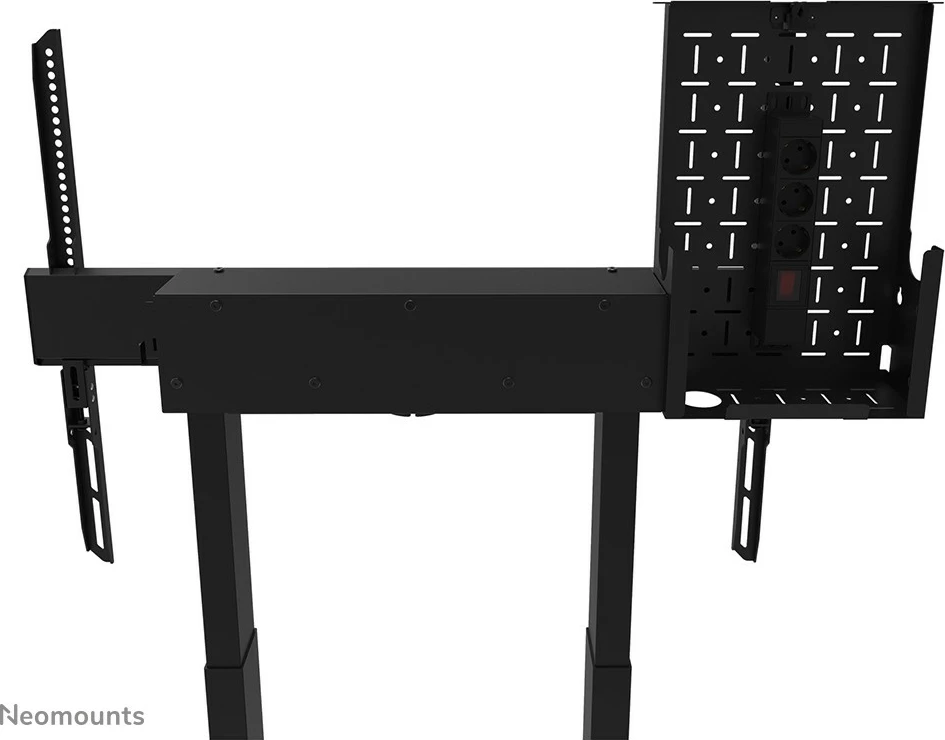 Motorni stenski nosilec za TV do 100 inčev, Newstar WL55-875BL1, črn