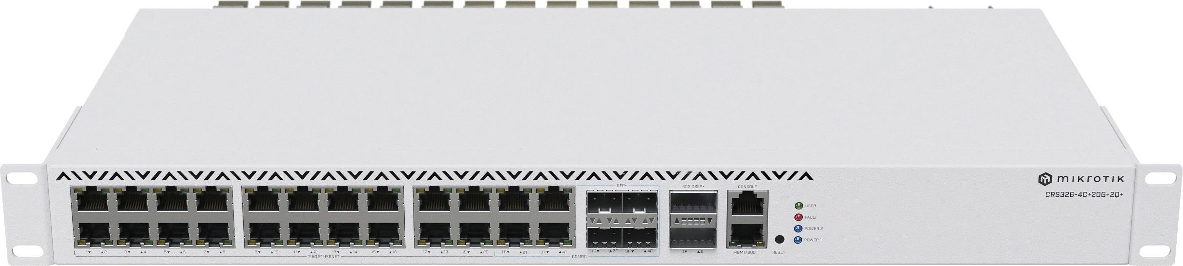 Upravljano stikalo MikroTik CRS326-4C+20G+2Q+RM, Gigabit Ethernet (10/100/1000), siv