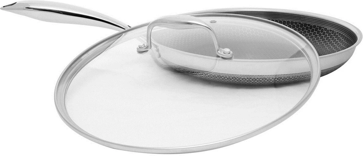 Ponev z lopato Black Cube 28 cm KOHERSEN, s pokrovom, srebrna