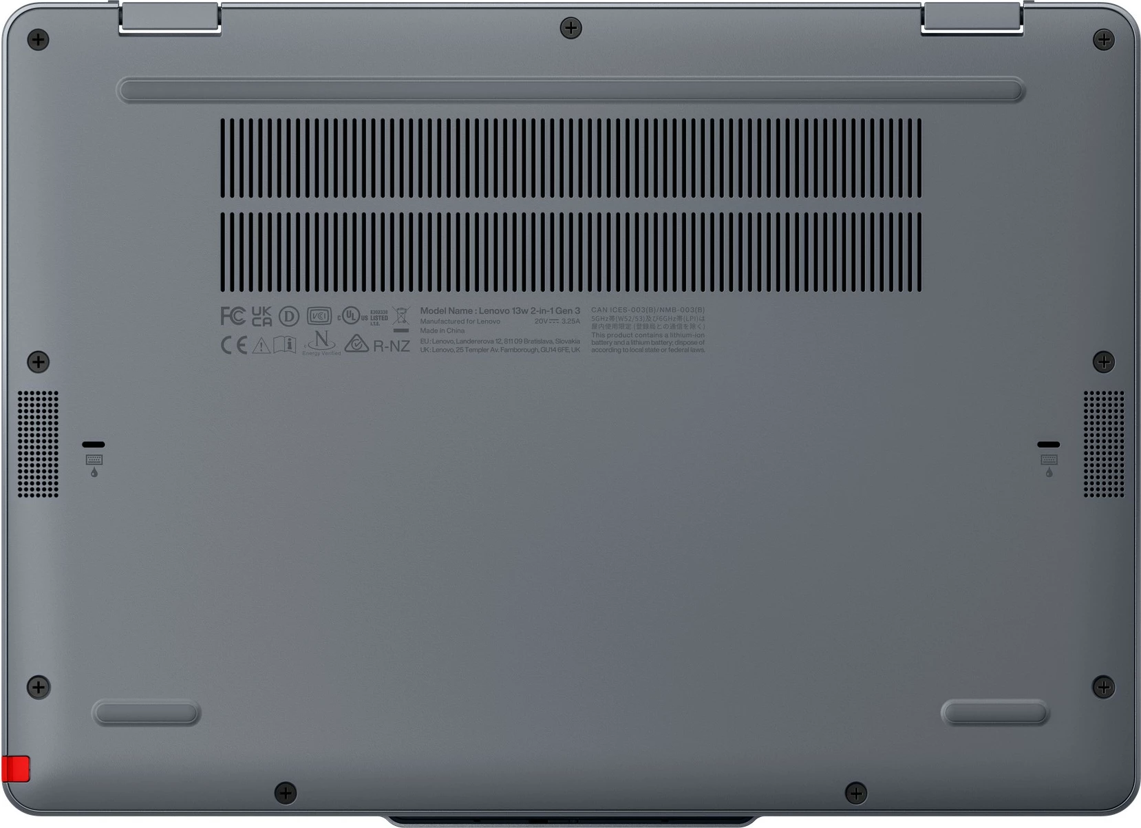 Prenosnik 2-v-1, 13" Lenovo 13w G3, Core i5 120U, 16 GB, 512 GB SSD, zaslon na dotik s pisalom, siv