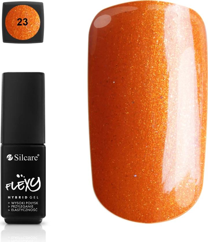 Hibridni lak za nohte Silcare Flexy Hybrid Gel 23, 4,5 g