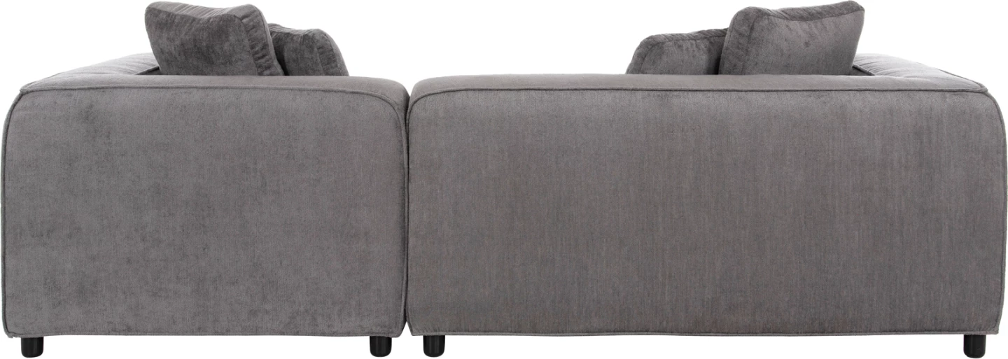 Kotna sedežna garnitura 3-sedežna GRACE FH3280.03R siva tkanina 252x105-160x70-90Hcm