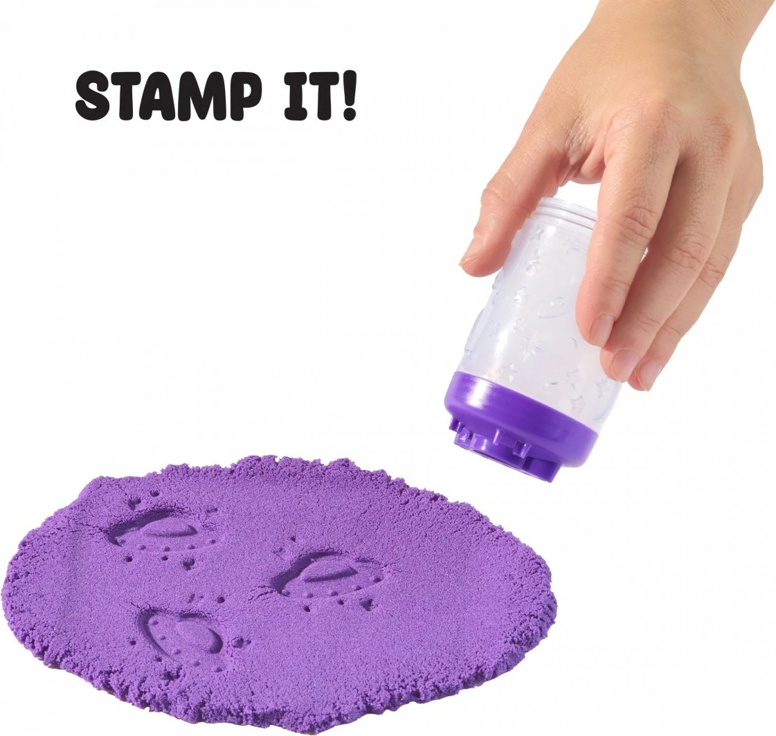 Set kinetičnega peska Wonder Factory Never Dry MGA 544913-EUC/553328, vijolično/turkizen