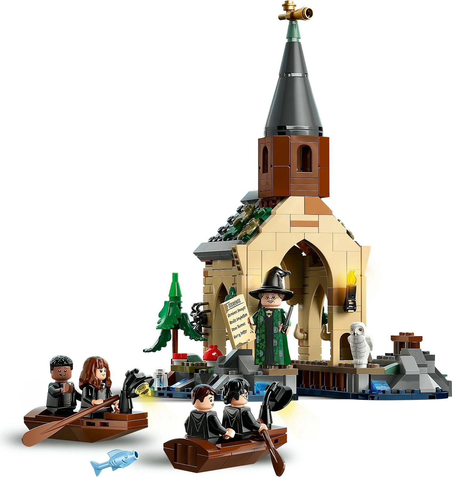 Set za sestavljanje Hogwarts Castle Boathouse, LEGO Harry Potter, 350 kosov, večbarven