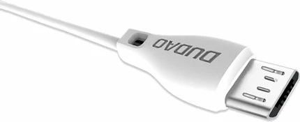 Micro USB kabel 2 m, 2,4 A, bel — Dudao L4M