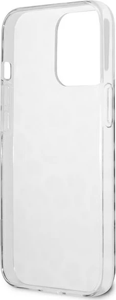 Ovitek z leopard vzorcem za iPhone 13/13 Pro 6,1", trdo ohišje, siva - Guess GUHCP13LHSLEOK