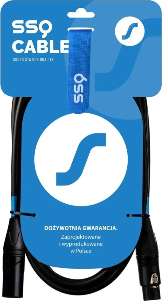 XLR na XLR kablu, 10 m, črn - SSQ XX10