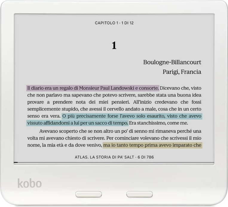 E-bralnik 7" 32 GB Wi‑Fi, Kobo Libra, bel