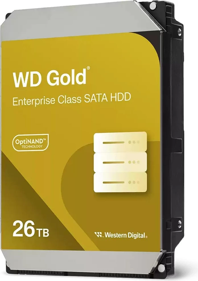 Trdi disk 26 TB, 7200 RPM, 3,5", Serial ATA III - WD Gold