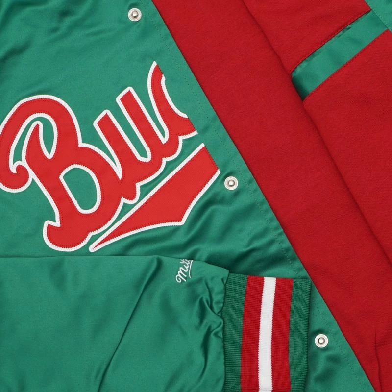 Jakna za moške Mitchell & Ness, NBA Milwaukee Bucks, zelena