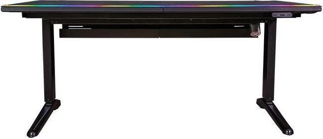 Gaming miza Thermaltake Level 20 Battle Station, LED RGB, črna