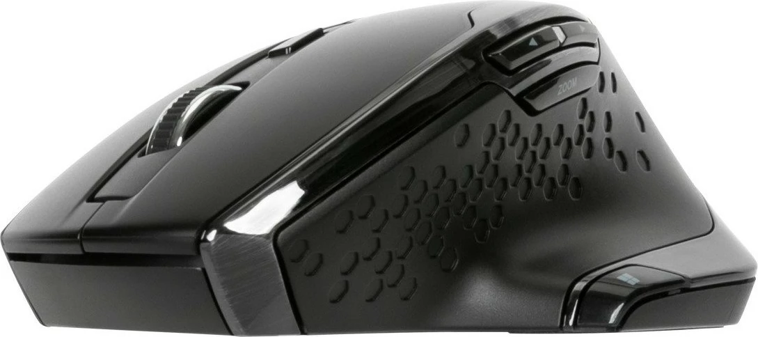 Ergonomska brezžična miška Targus, 7 gumbov, 1600 DPI, črna