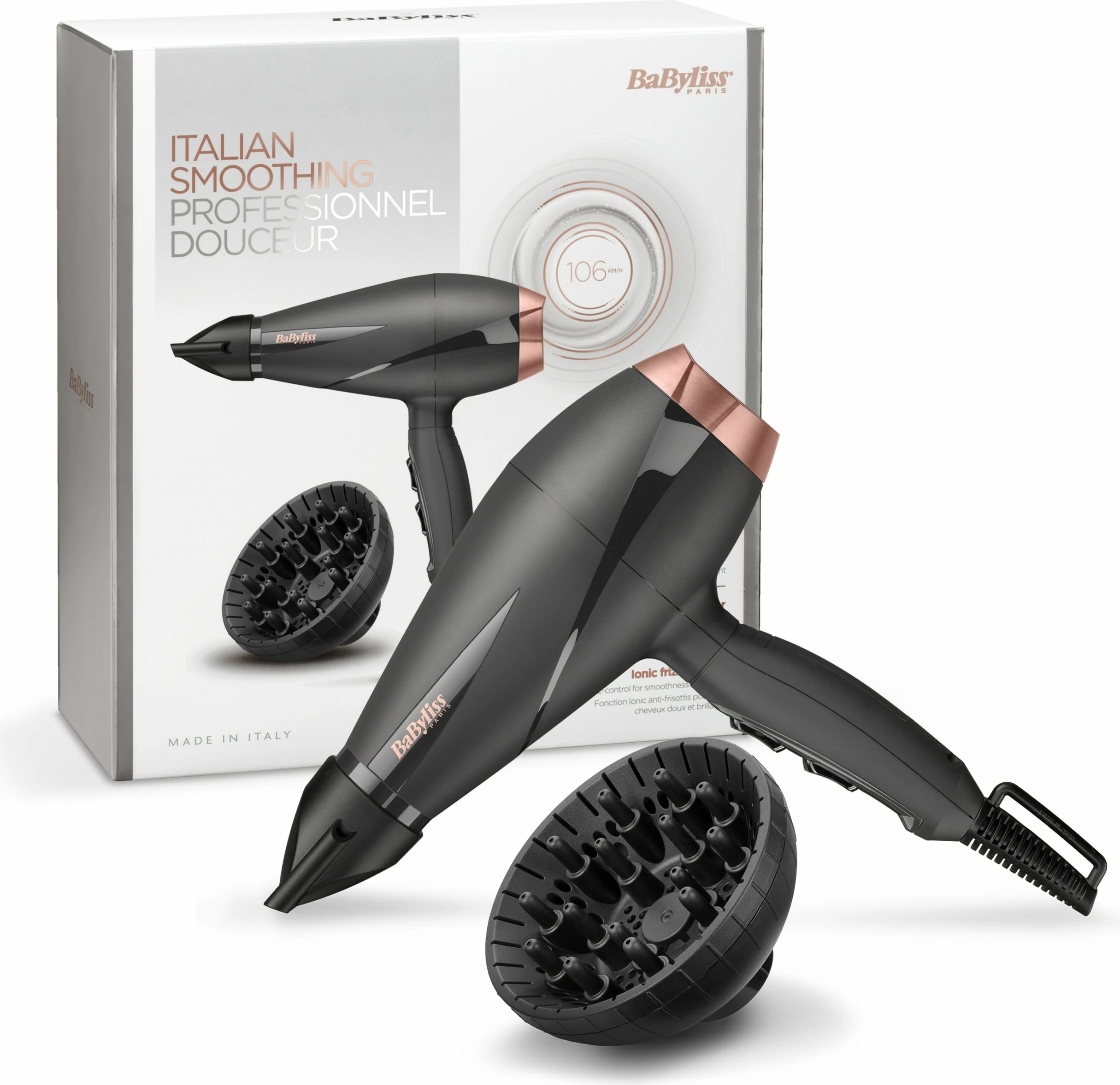 Sušilec za lase Smooth PRO BaByliss 6709DE, črn