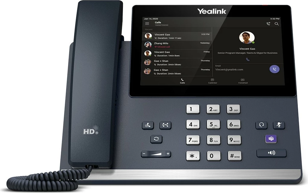 IP telefon za Microsoft Teams Yealink MP56, zaslon 7", sivi
